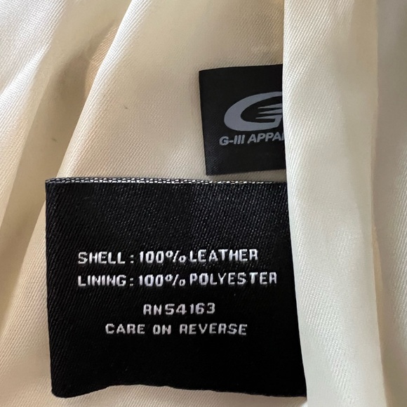 Black Rivet Women’s White leather jacket, size small , zipper - Picture 4 of 8